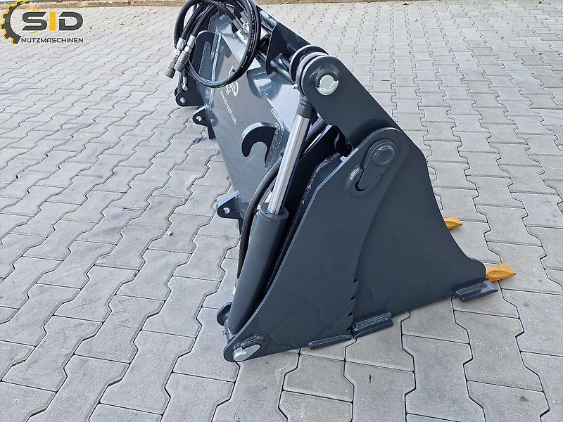 SID Klappschaufel 4in1 mini 1600mm Hardox Schürfleiste
