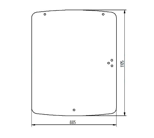 Merlo SZYBA PRZEDNIA MERLO 049497
