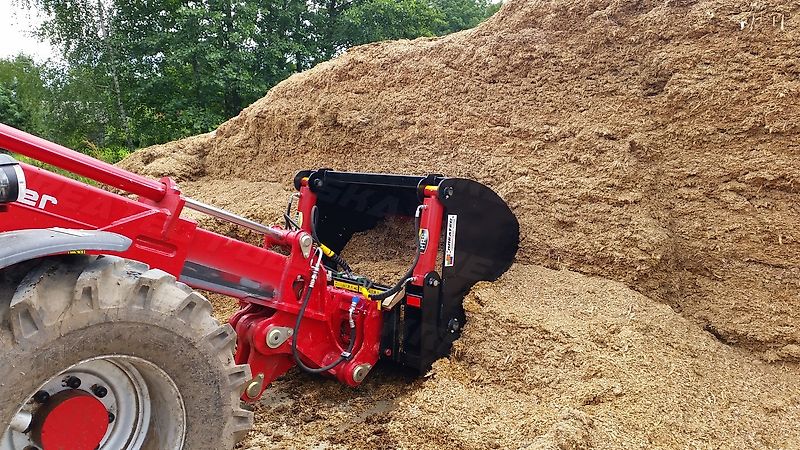 KREATEC Silageschneidzange / Silageschneider 1,8m mit 3 Zylindern,Zähne Hardox 500