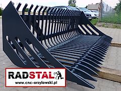 RADSTAL Schaufel für Steine Kartoffelschaufel Steinkorb 1,2 - 2,3 m