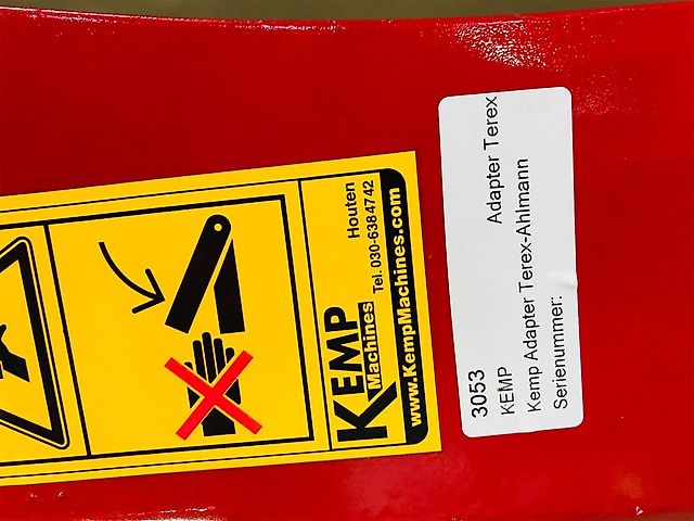 Kemp Adapter Terex naar Ahlmann