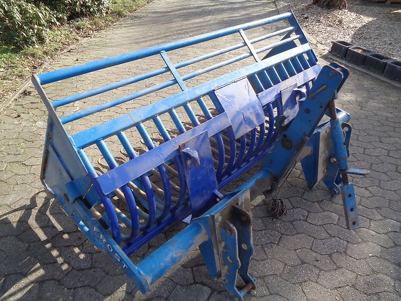 Frost Rübengabel 190cm Arbeitsbreite mit 3Punktanbaubock passend für Schlepperanbau Rübengabel Rübenforke Steinforke Feuerholzgabel Steinforke