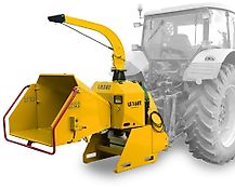 Häcksler "LASKI LS-160 T" zum Dreipunkt-Anbau mit Zapfwellenantrieb, bis 16 cm Aststärke: Zapfwellen-Häcksler für den Profi.