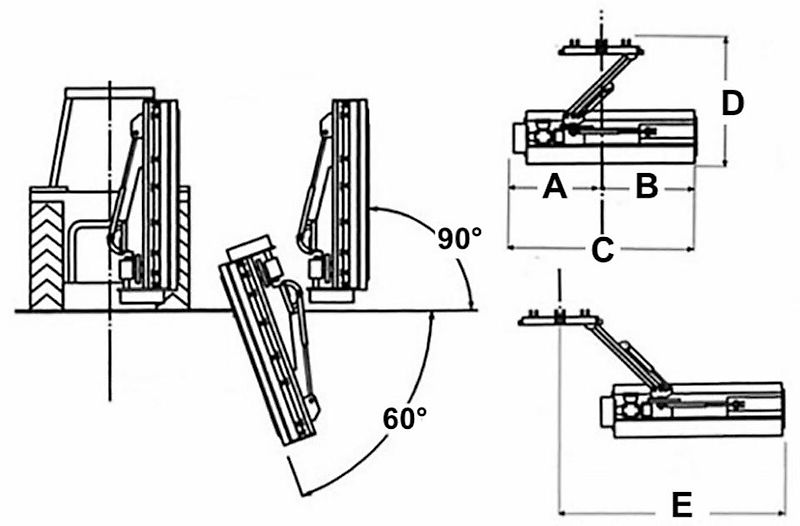 DELEKS Leo-180 Schlegelmulcher Mulcher Seitenverstellbar Mähwerk