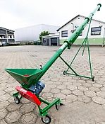 Getreideschnecke / Förderschnecke mit Trichtersilo 110mm/4m Getreideschnecke / Förderschnecke mit Trichtersilo 110mm/4m