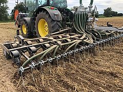 Verschlauchungstechnik Güllegrubber 7,5 m Verschlauchung oder Fassanbau Gülleverschlauchung