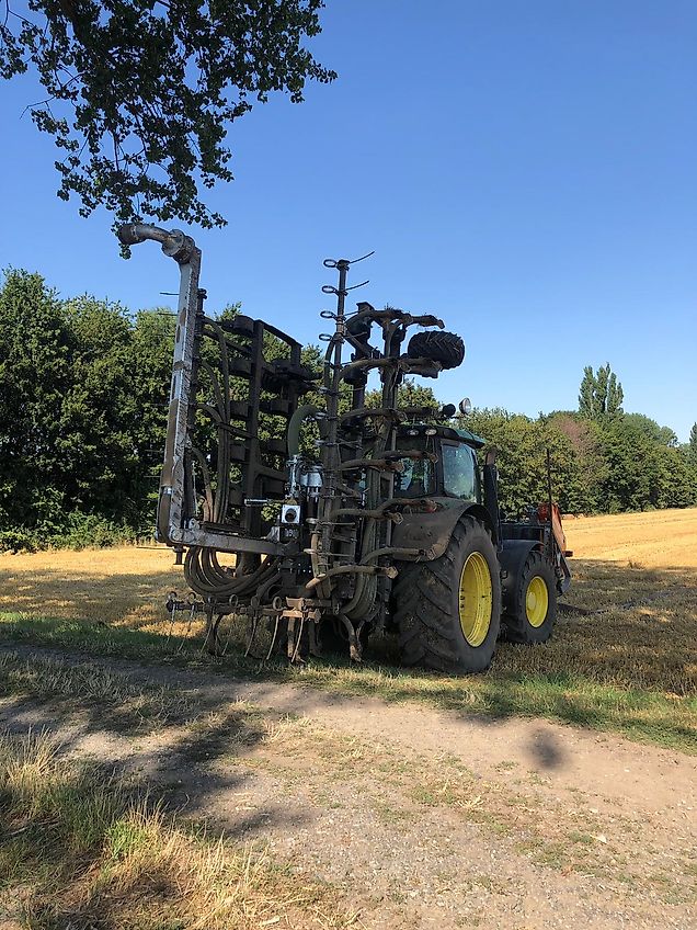 Verschlauchungstechnik Güllegrubber 7,5 m Verschlauchung oder Fassanbau Gülleverschlauchung