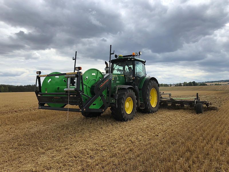 Verschlauchungstechnik Güllegrubber 7,5 m Verschlauchung oder Fassanbau Gülleverschlauchung