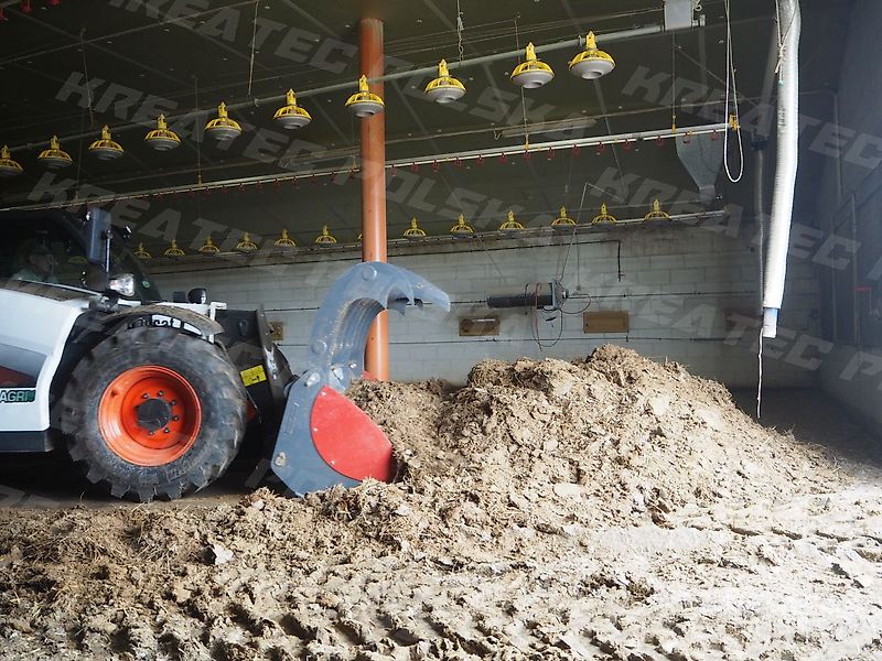 KREATEC Silagebeißschaufel HEAVY für Teleskoplader, mit Hardox Schurfleiste