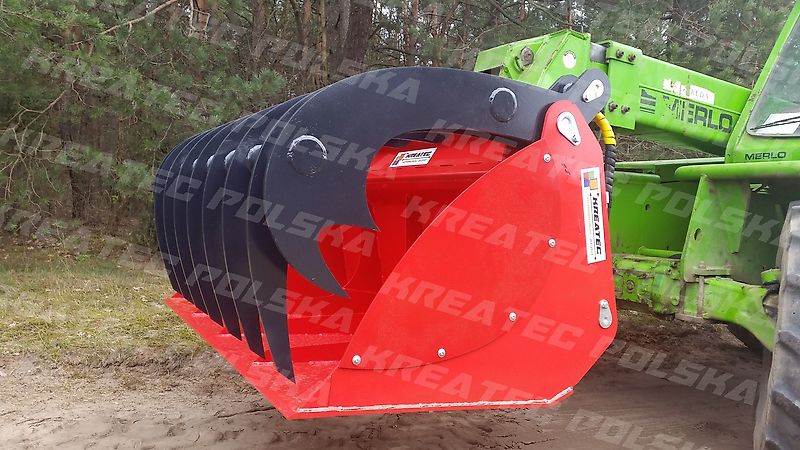 KREATEC Silagebeißschaufel HEAVY für Teleskoplader, mit Hardox Schurfleiste