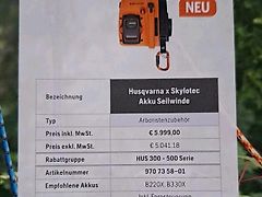 Husqvarna Seilwinde Akku Skylotec