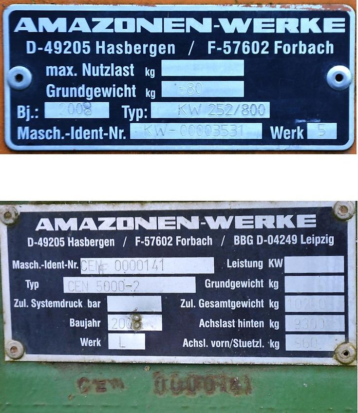 Amazone GRUBBER KULTIVIERER AMAZONE BBG CENTAUR 5000 Bj.2008 5m BREIT