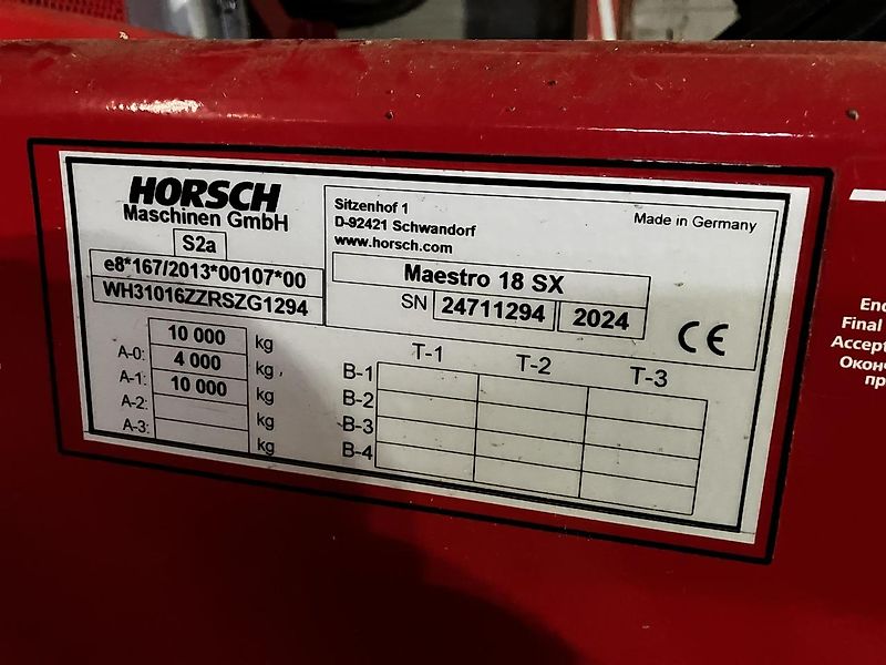 Horsch Maestro 18 SX