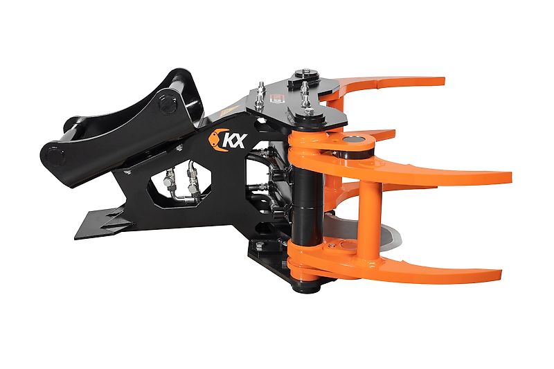 KX-TreeShears KX210 KX280 KX350 Fällgreifer Energieholzgreifer Baumschere Holzschere Greifer Bagger