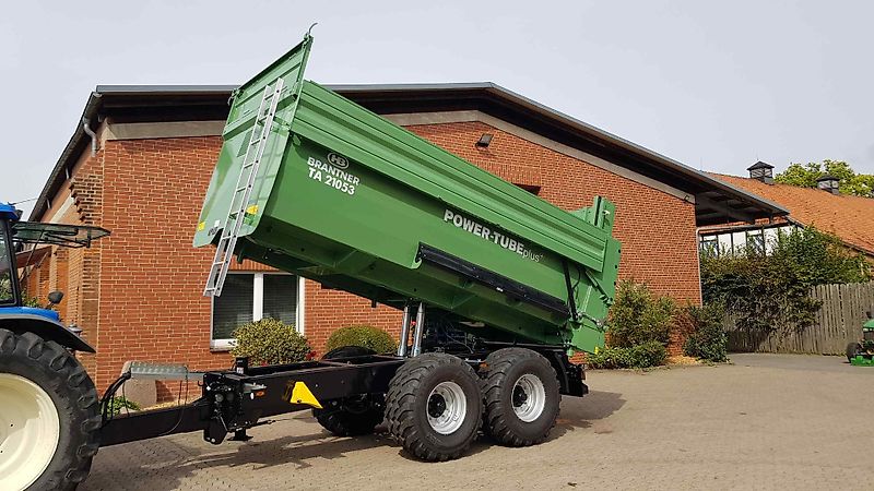 Brantner TA 20053 PowerTube mi 18 / 26m³ + 3 to K80 Anhängung = 21 to + abklappbare 600er Aufsatzwände + 560/60 R 22.5 NEU BKT 693 M 165 D + 2x Sichtfenster mit Plexiglas + LED