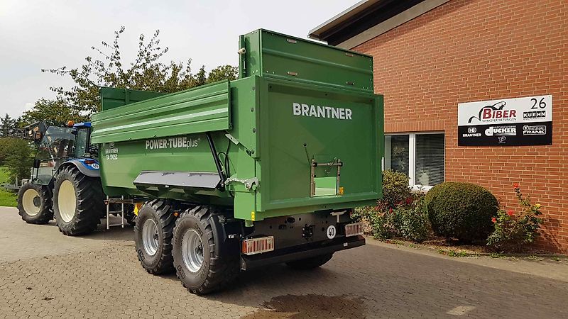 Brantner TA 20053 PowerTube mi 18 / 26m³ + 3 to K80 Anhängung = 21 to + abklappbare 600er Aufsatzwände + 560/60 R 22.5 NEU BKT 693 M 165 D + 2x Sichtfenster mit Plexiglas + LED